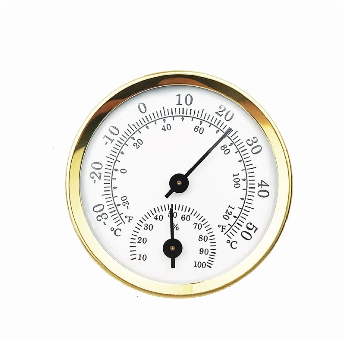 Indoor Thermometer Household Mini Durable Pointer Free Battery Hygrometer Tool