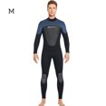 thumbnail image 4 of Eigraketly Trajes de buceo traje de neopreno térmico de una pieza de manga larga cálido traje de baño de Surf impermeable ropa de surf profesional Deportes acuáticos Hombre Azul Oscuro METRO Eigraketly OD020685-14, 4 of 6