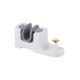 thumbnail image 2 of Montaje de pared con clip de fregona, almacenamiento que ahorra espacio, soporte de carga fuerte, colgado estable, plástico, fácil instalación en baño de cocina, blanco, gris, 2pc, 11,9x4,7x3,8cm, 2 of 6