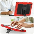 thumbnail image 5 of XYX For Lenovo Tab TB-311XU/K10C TB-311FU Case 10.1 inch, 3in1 Heavy Duty Shockproof Tablet Case with Stand, Shoulder Strap, Red, 5 of 7