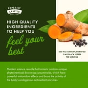 Swanson Turmeric & Black Pepper - Organic Joint Health, Heart Health, Digestion, Liver Support Supplement - Natural Formula for Enhanced Bioavailability & Absorption - (60 Veggie Capsules)