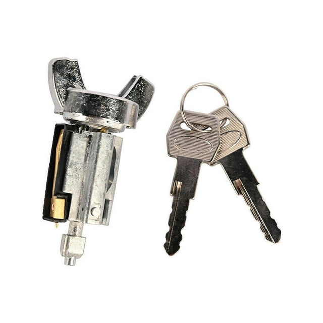 Compatible with 1980-1991 Ford F-150 F-250 F-350 Bronco ignition lock cylinder, includes 2 keys, OE Fit js