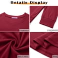 thumbnail image 6 of MOSHU 3 Pack Pullover Sweatshirts for Women Crew Neck Long Sleeve Shirts Casual Loose Fit Sweatshirts Curved Hem Tunic Tops, 6 of 9