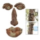 thumbnail image 3 of Old Hugger Garden Peeker Yard Escultura de cara de Sunnimix Alimentador de pájaros de árbol, 3 of 8