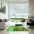 thumbnail image 6 of Ahgly Company Indoor Rectangle Patterned Neon Green Area Rugs, 2' x 3', 6 of 6