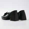 thumbnail image 2 of Vedolay Pumps Shoes High Heels for Women Comfortable Slip on Boho Dressyy Walking Rubber Sparkly Pumps,Black 8, 2 of 5
