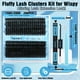 thumbnail image 5 of Kit de extensión de pestañas Yawamica Fluffier 150D+200D Lash Clusters, 5 of 7