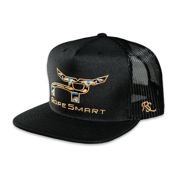 RopeSmart Desert Blue Santa Fe Black Trucker Cap