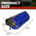 thumbnail image 4 of Mini Skid Steer Loader Sweeper Attachments, USA Stock, Hydraulic Broom Sweeper, Rotary Brush Cleaner Attachments Mount: Length: 23.1in, Height:8.54in, Pin Distance:14.17in, 4 of 8