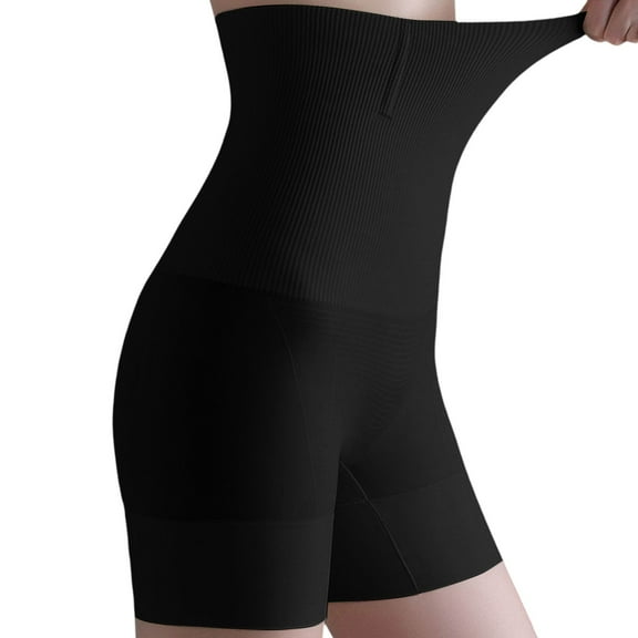 BYHONG Women's High Waist Body Shaping Panties Seamless Body Shaping Garments Leggings Black XL