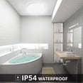 thumbnail image 2 of Promoción de invierno, luz de techo LED de 15 W, lámpara de techo impermeable IP54, luz blanca fría de 5000 K, 1250 lm, ángulo de haz de 120 °, luz de techo LED ideal para murciéla, 2 of 5