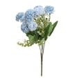 thumbnail image 2 of Blue Artificial Flowers, Fake Blue Flowers Silk Peony Bouquet, Baby Blue Flowers for Table Decor, 13.8 in, 2 of 4