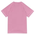 thumbnail image 6 of FORMRS Boys Rash Guard Short Sleeves Swim Shirt Quick Dry UPF 50+ Sun Protection, Sizes 3-12T, Light Pink Stars, 6 of 6