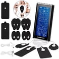 thumbnail image 1 of 3-in-1 TENS Unit Rechargeable Muscle Stimulator EMS Dual Channel with 10 Reusable Electrode Pads 36 Modes for Back Neck Pain Muscle Therapy Pain Management Pulse Massager, 1 of 6