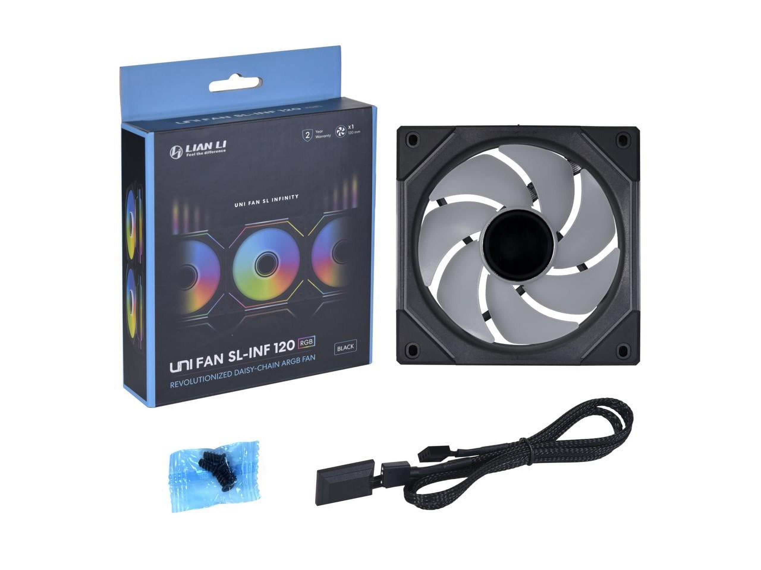 LIAN LI UNI FAN SL INFINITY 120 RGB BLACK ---UF-SLIN120-1B LIAN LI UNI FAN SL INFINITY 120 RGB BLACK ---UF-SLIN120-1B