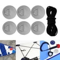 thumbnail image 4 of 6 Pcs D s PVC Patch/ Rond D s Patch/ Attache de Pont / Attache D Pad / Gréement de Pont pour Canot Pneumatique / Planche à Pagaie / Radeau / Pont Gris, 4 of 9