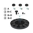thumbnail image 2 of Solar Fountain, 3.5W Floating Outdoor Solar Fountain, Solar Pond Pump with 6 Nozzles, 2 of 3