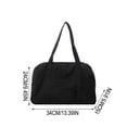 thumbnail image 3 of Lightweight Waterproof Nylon Luggage Bag for Women, Large Capacity Travel Crossbody Purse with Reinforced Handles, Handheld Commute Cloth Bag for Weekend Getaway Gym and Daily Use, 3 of 6
