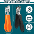 thumbnail image 3 of TOP! Wide Jaw Opening Anti-Splash Slanted Nail Clipper,No Splash Trimmer for Men,Slanted Clippers,2pcs Ingrown, 3 of 4