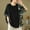 Black, variant on Plus Size Tops for Women Retro Chinese Asymmetrical Print Linen Cotton Blouses Loose Ethnic Style Patchwork Casual Tops