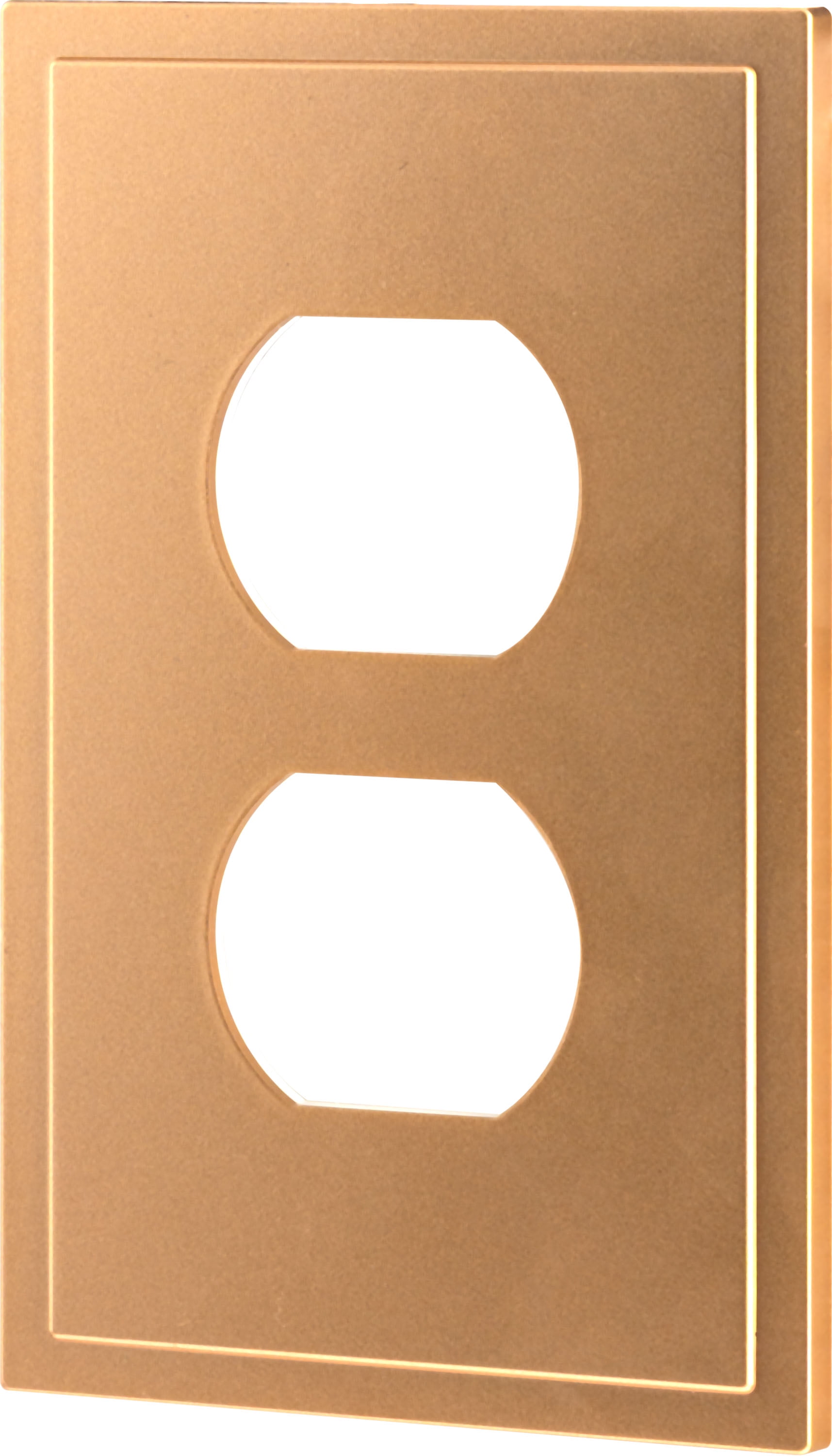 Ultra Pro Screwless Wallplate, Duplex Receptacle, Outlet Plate, Brushed Bronze