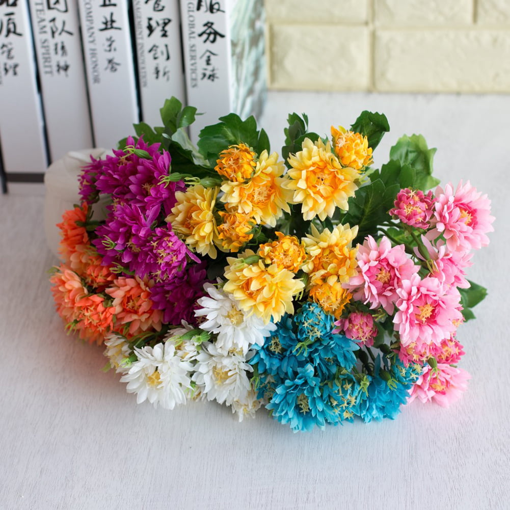 1Pc Artificial Flower Daisy Chrysanthemum Bouquet Silk Flower Wedding Home Decor