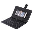 thumbnail image 4 of Funda Protectora Portátil Para Teclado Inalámbrico De Cuero Pu Con Soporte Para Funda Con Clip Para Teléfono Protección Completa matsuzay EL013818-00, 4 of 5