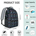 thumbnail image 6 of Astronaut Waterproof Backpack - Ergonomic Student Bookbag with Spacious Storage, Sci-Fi Lovers Galaxy Print for High School & College, 6 of 6