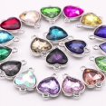 thumbnail image 4 of 2pcs Random Color Alloy Metal With Rhinestone Personalized Peach Heart Keychain Bag Pendant Accessories Girl Gift Decoration, 4 of 4