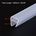 thumbnail image 2 of 59.06" Long for 1/2"(12mm) Glass Frameless U-Type Door Seal Strips, 2 of 5