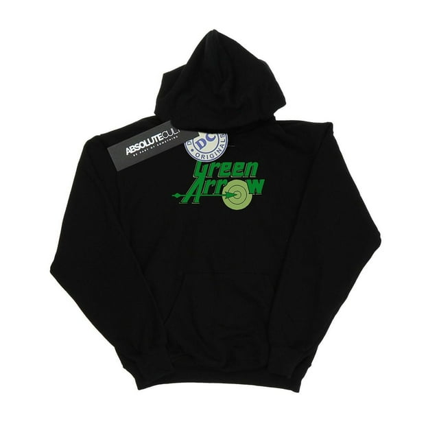 DC Comics Womens Green Arrow Text Logo Hoodie