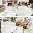 thumbnail image 5 of 6'x9' Area Rugs, Coastal Sage Green Indoor Outdoor Area Rug for Living Room Bedroom, Ocean Coral Starfish Jellyfish Washable Bathroom Rugs Kitchen Floor Carpet Mats Home Decor Aesthetic, 5 of 8