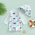 thumbnail image 1 of Girls Swimwear Product Category Full Print Rash Guard Set for Toddlers and Kids Accessories Included, 1 of 3