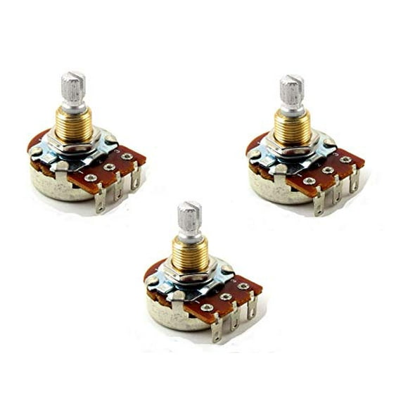 Bourns 250K SHORT Shaft Audio Potentiometers - Set of Three (3X)