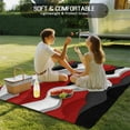 thumbnail image 5 of Fsddascl Red Black Ombre Outdoor Rug for Patio/Deck/Porch, Non-Slip Large Area Rug 5 x 8 Ft, Modern Geometric Moire Abstract Art Indoor Outdoor Rugs Washable Area Rugs, Reversible Camping Rug Carpet, 5 of 5