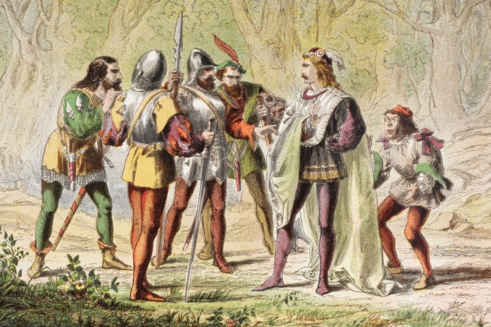 Speed Speaks In Two Gentlemen Of Verona By William Shakespeare Master Be One Of Them Drawn And Etched By Robert Dudley From The Illustrated Library Shakspeare Published London 1890 Canvas Art - Ken We