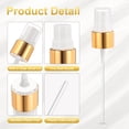 thumbnail image 3 of 12 Pcs Dorado Blanco Parte Superior de Spray, 20/410 Rociador de Niebla Fina Reutilizable Bomba de Botella de Spray de Plástico, 3 of 6