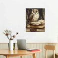 thumbnail image 2 of ERAPDAUR  Vintage Owl Magic Canvas Wall Art - Retro Owl Book Magic Animal Artwork, Qwl Wall Decor Gifts for Kids Room Living Room Bedroom Office Home 12x16 in, 2 of 5