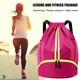 thumbnail image 1 of Mochila De Estudiante Universitario Bolso de fitness con cordón Waterpeoof Gym Sackpack para deportes al aire libre (Rose Red), 1 of 7