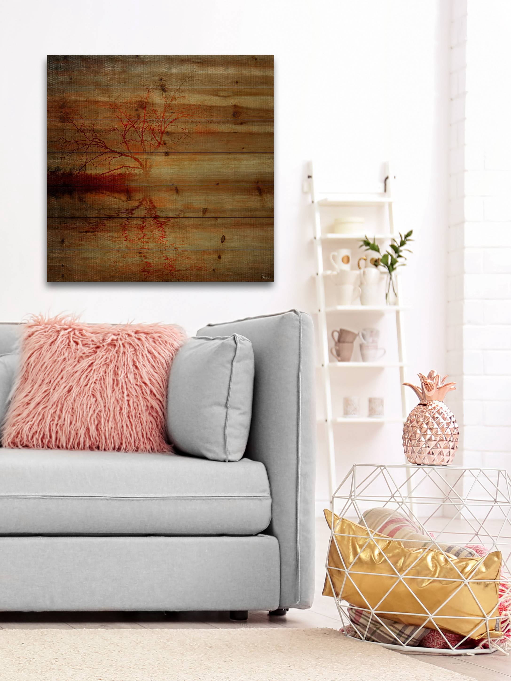 Parvez Taj Amazing Sunset Pinewood Wall Art