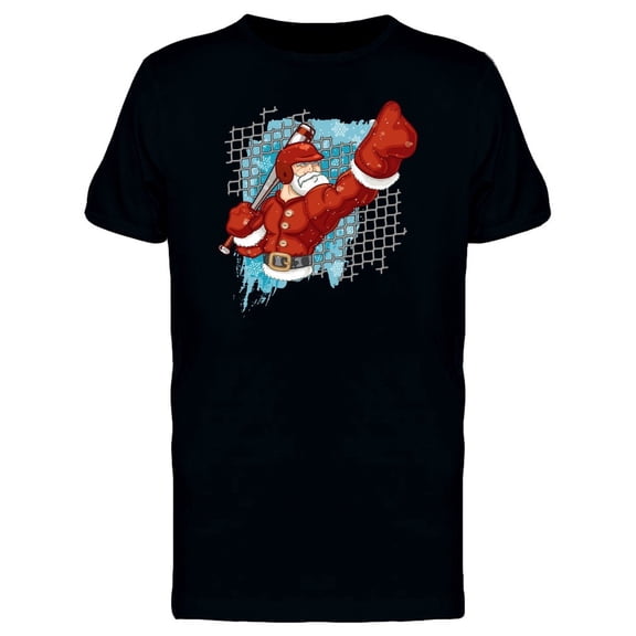 Baseball Player Santa Batter Tee Men's -Image by Shutterstock