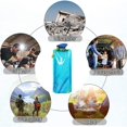 thumbnail image 4 of Paquete de 3 hervidores plegables para deportes al aire libre de 700 ml, sin Bpa, reutilizables, a prueba de fugas, botella de agua potable plegable, portátil para acampar, hacer deportes o, 4 of 5