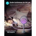 thumbnail image 3 of Raquette Électrique Anti-Insectes, Rechargeable avec Base de Charge contre Moustiques, Mouches, Insectes Volants, 3 of 5