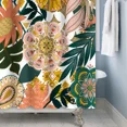 thumbnail image 4 of Tchckioa Boho Retro Shower Curtain for Bathroom,Waterproof and Privacy Hooks Bath Curtain,72x72, 4 of 6