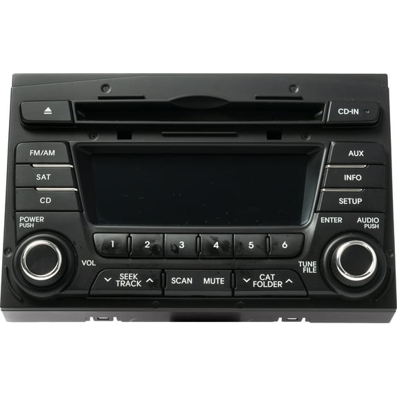 Restored 11-13 Kia Optima Single OEM Original AMFM CD MP3 XM Ready w/o Navi 96170-2T651CA (Refurbished)
