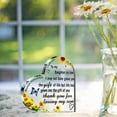 thumbnail image 2 of - Transparent Acrylic Heart Shape Keepsake Decorative Plaque, Gift For Daughter-In-Law, Home Tabletop Display Sign, Perfect Gift For Birthday Wedding All Occasions, 2 of 6
