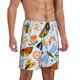 thumbnail image 2 of Fotbe Insects and Flowers Pantalones Cortos de Pijama para Hombre, Ropa de Dormir, Pantalones de Pijama Cortos para Hombre-4X-Large, 2 of 6