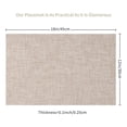 thumbnail image 4 of Tssuoun Placemats Simple Style Washable Placemat Heat Insulation Desktop Protective Table Mat Kitchen Tablecloth Supplies  2 Pcs, 4 of 6