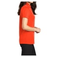 thumbnail image 3 of Womens Silk Touch Polyester Performance Polo Neon Orange 3X-Large, 3 of 6