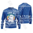 thumbnail image 2 of Suéter feo de invierno retro vintage con grafiti de Papá Noel para Halloween, Navidad, estampado 3D, estilo Harajuku, informal, divertido, de manga larga, 2 of 5